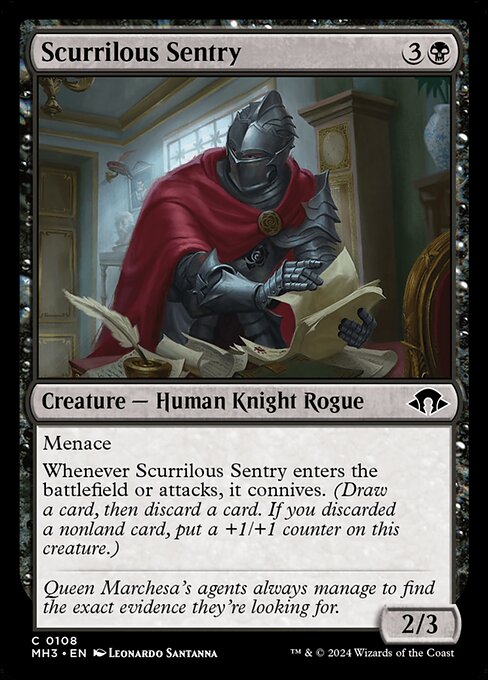 Modern Horizons 3 - 108 - Scurrilous Sentry - Common