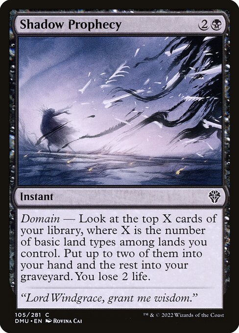 Dominaria United - 105 - Shadow Prophecy - Common