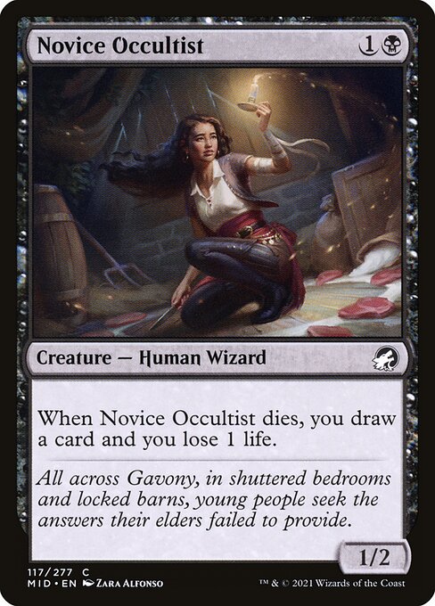 Innistrad: Midnight Hunt - 117 - Novice Occultist - Common