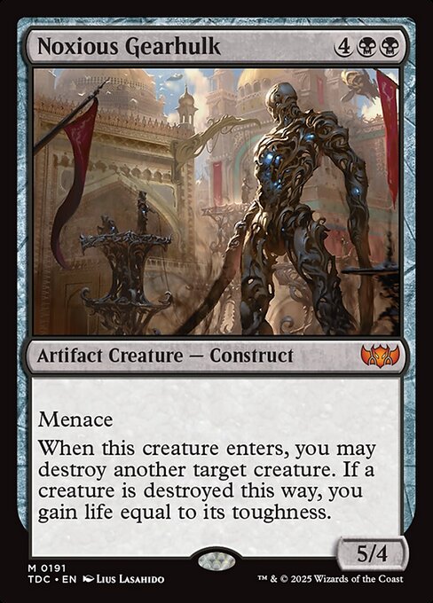 Tarkir: Dragonstorm Commander - 191 - Noxious Gearhulk - Mythic