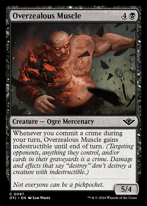 Outlaws of Thunder Junction - 97 - Overzealous Muscle - Common