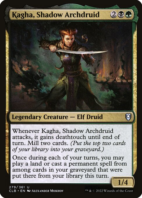 Commander Legends: Battle for Baldur's Gate - 279 - Kagha, Shadow Archdruid - Uncommon