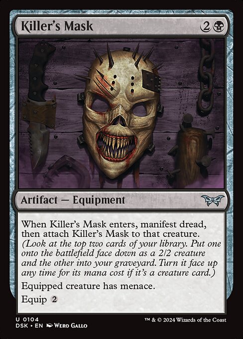 Duskmourn: House of Horror - 104 - Killer's Mask - Uncommon