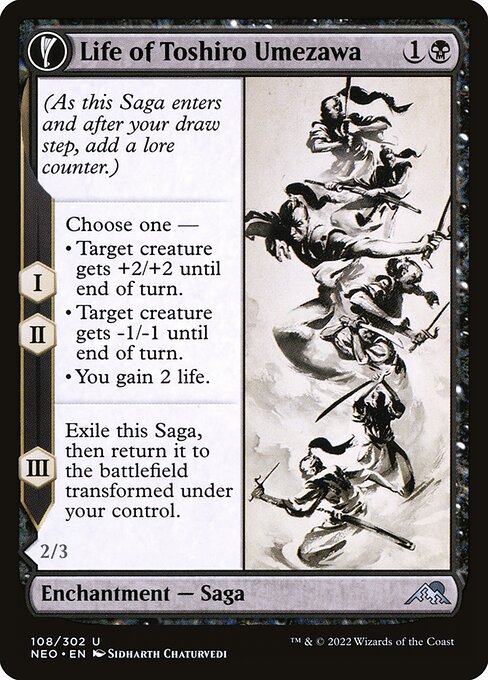 Kamigawa: Neon Dynasty - 108 - Life of Toshiro Umezawa // Memory of Toshiro - Uncommon