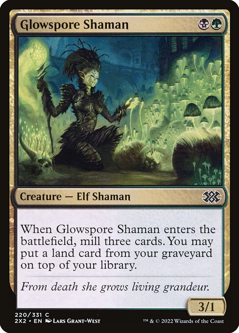 Double Masters 2022 - 220 - Glowspore Shaman - Common