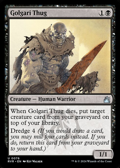 Ravnica Remastered - 76 - Golgari Thug - Uncommon