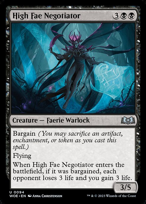 Wilds of Eldraine - 94 - High Fae Negotiator - Uncommon