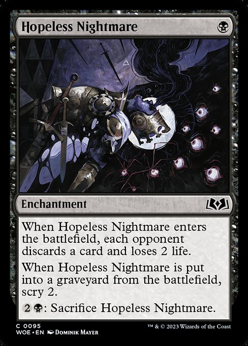 Wilds of Eldraine - 95 - Hopeless Nightmare - Common