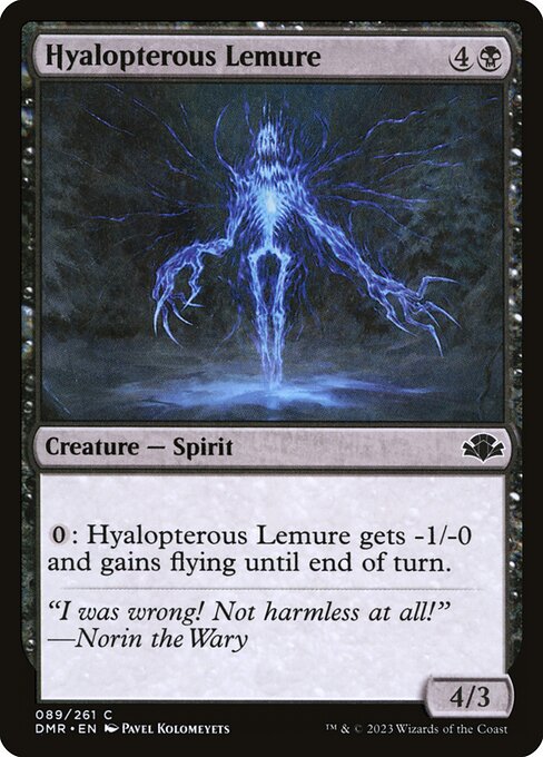 Dominaria Remastered - 89 - Hyalopterous Lemure - Common