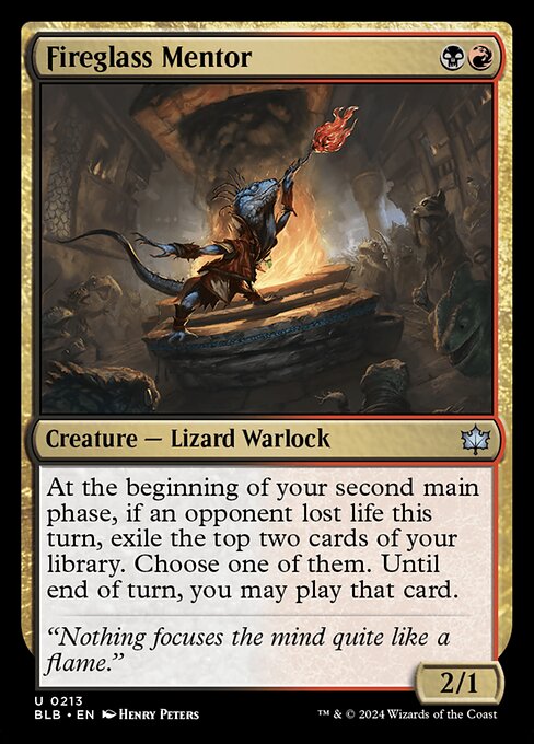 Bloomburrow - 213 - Fireglass Mentor - Uncommon
