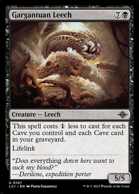 The Lost Caverns of Ixalan - 107 - Gargantuan Leech - Uncommon
