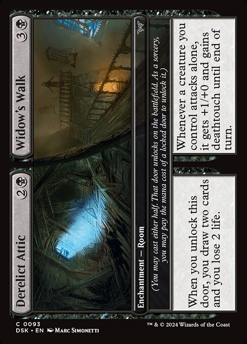 Duskmourn: House of Horror - 93 - Derelict Attic // Widow's Walk - Common