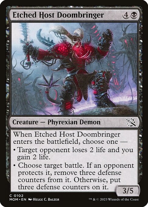 March of the Machine - 102 - Etched Host Doombringer - Common