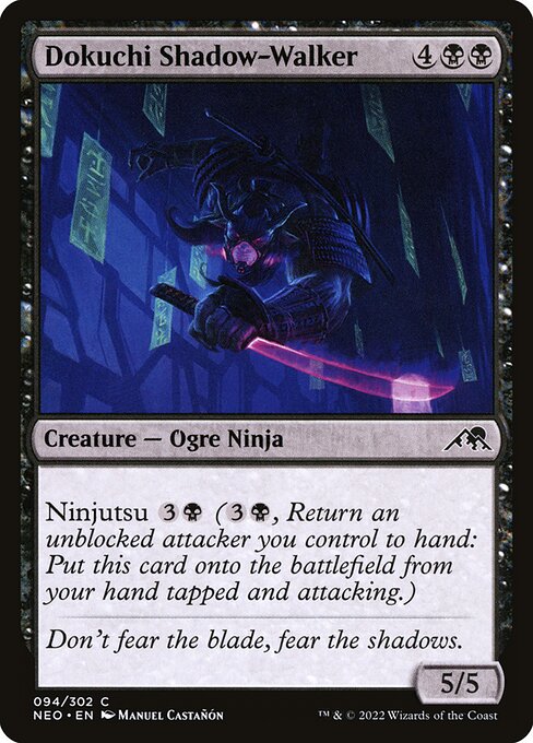 Kamigawa: Neon Dynasty - 94 - Dokuchi Shadow-Walker - Common