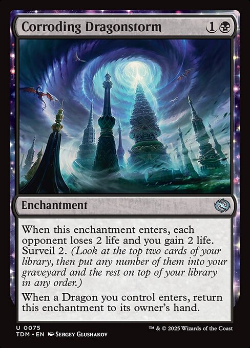 Tarkir: Dragonstorm - 75 - Corroding Dragonstorm - Uncommon