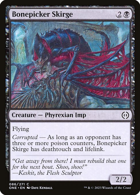 Phyrexia: All Will Be One - 86 - Bonepicker Skirge - Common