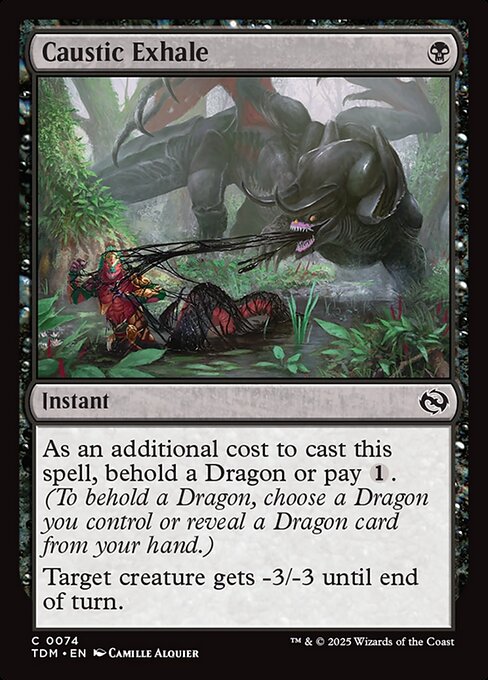 Tarkir: Dragonstorm - 74 - Caustic Exhale - Common