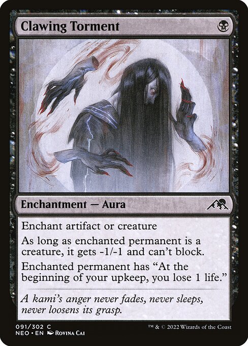 Kamigawa: Neon Dynasty - 91 - Clawing Torment - Common