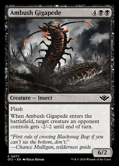 Outlaws of Thunder Junction - 77 - Ambush Gigapede - Common