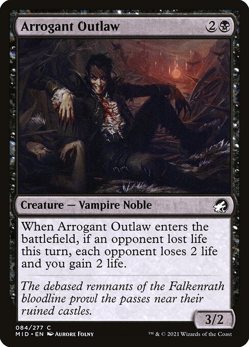 Innistrad: Midnight Hunt - 84 - Arrogant Outlaw - Common