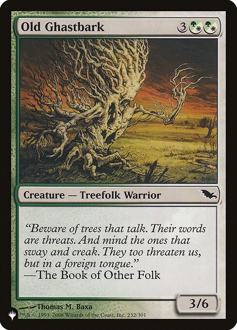 The List - SHM-232 - Old Ghastbark - Common