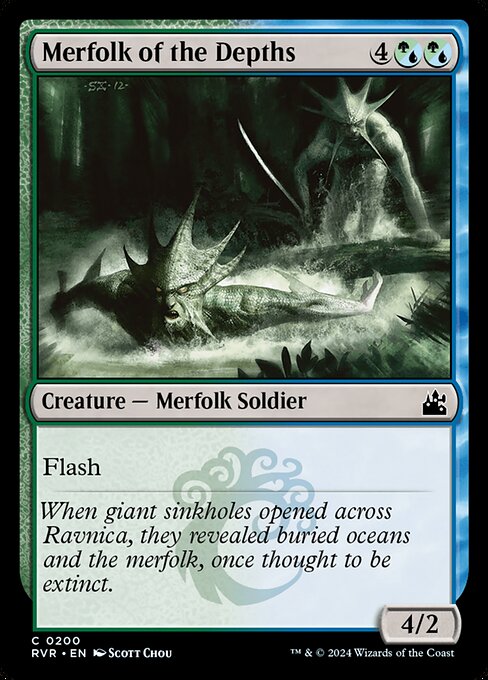 Ravnica Remastered - 200 - Merfolk of the Depths - Common