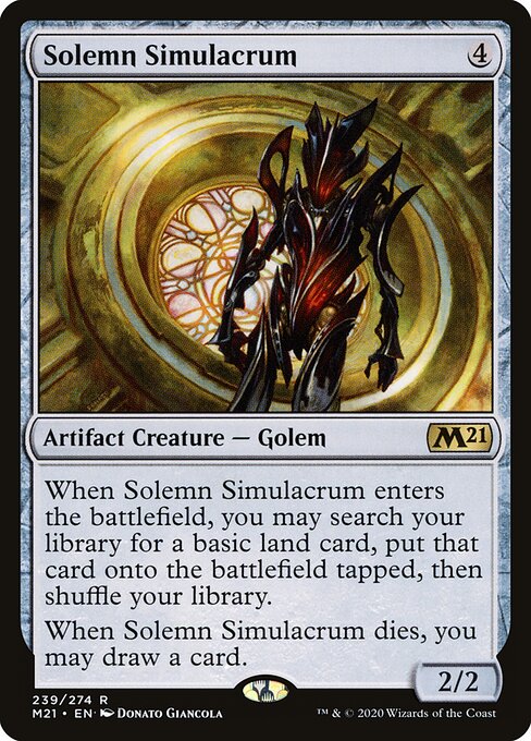 Core Set 2021 - 239 - Solemn Simulacrum - Rare