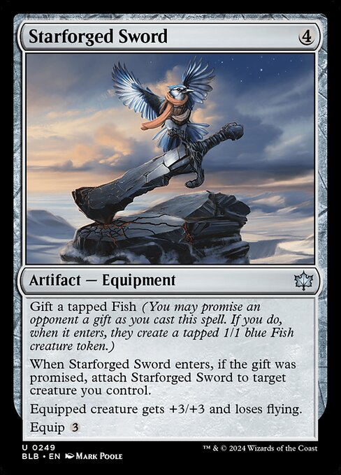 Bloomburrow - 249 - Starforged Sword - Uncommon