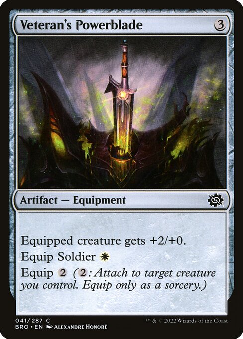 The Brothers' War - 41 - Veteran's Powerblade - Common