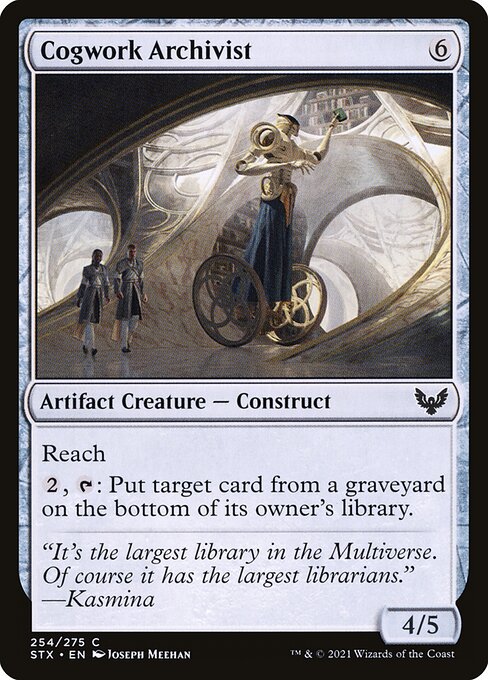 Strixhaven: School of Mages - 254 - Cogwork Archivist - Common