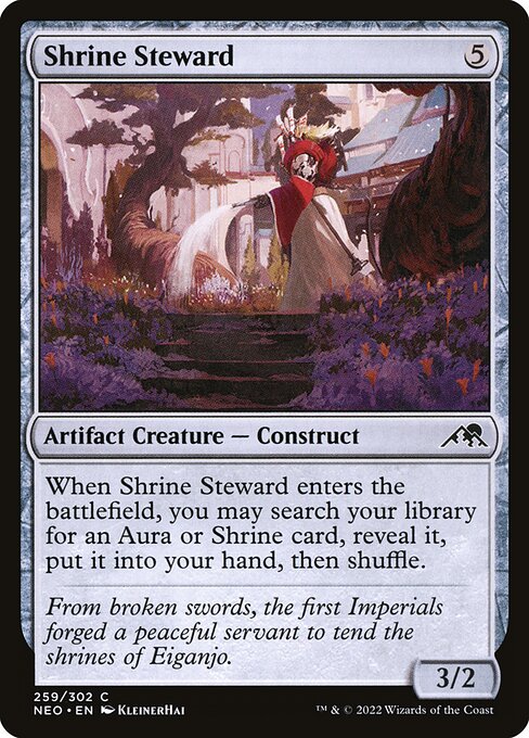 Kamigawa: Neon Dynasty - 259 - Shrine Steward - Common
