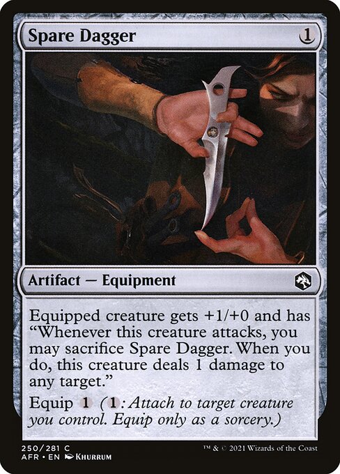 Adventures in the Forgotten Realms - 250 - Spare Dagger - Common