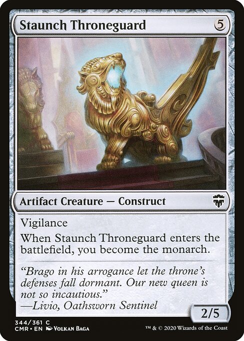 Commander Legends - 344 - Staunch Throneguard - Common