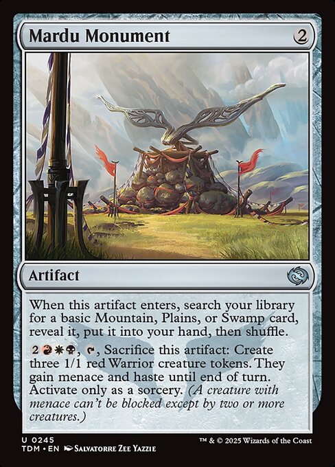 Tarkir: Dragonstorm - 245 - Mardu Monument - Uncommon