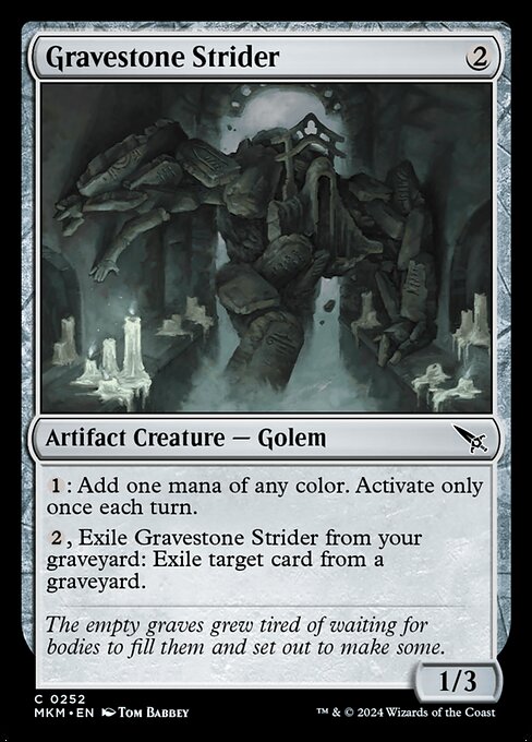 Murders at Karlov Manor - 252 - Gravestone Strider - Common