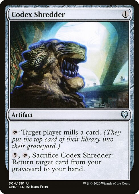 Commander Legends - 304 - Codex Shredder - Uncommon