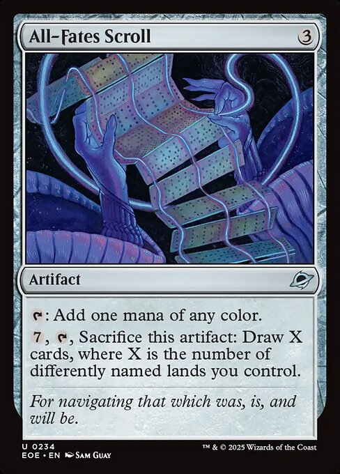 Edge of Eternities - 234 - All-Fates Scroll - Uncommon