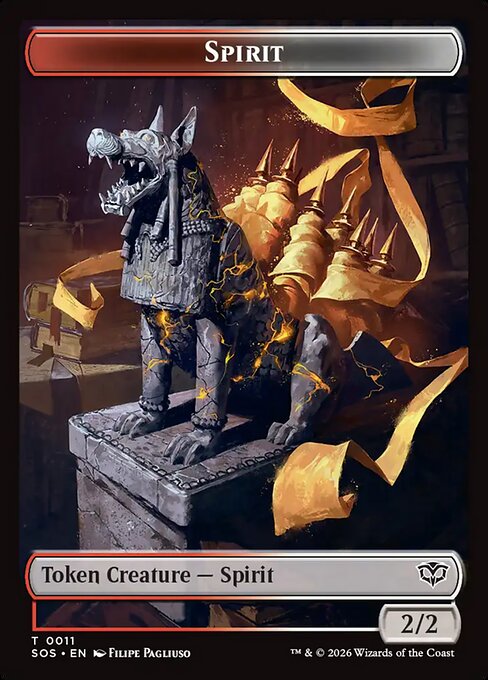 Secrets of Strixhaven Tokens - 11 - Spirit - Common