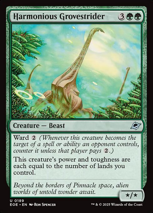 Edge of Eternities - 189 - Harmonious Grovestrider - Uncommon