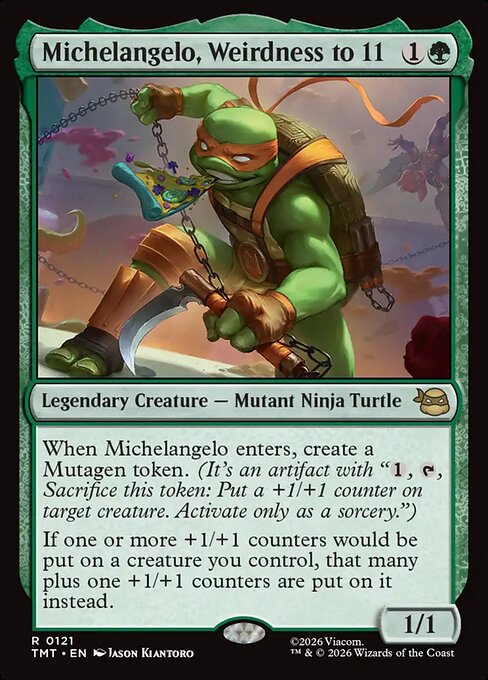 Teenage Mutant Ninja Turtles - 121 - Michelangelo, Weirdness to 11 - Rare