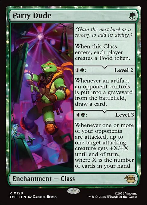 Teenage Mutant Ninja Turtles - 128 - Party Dude - Rare