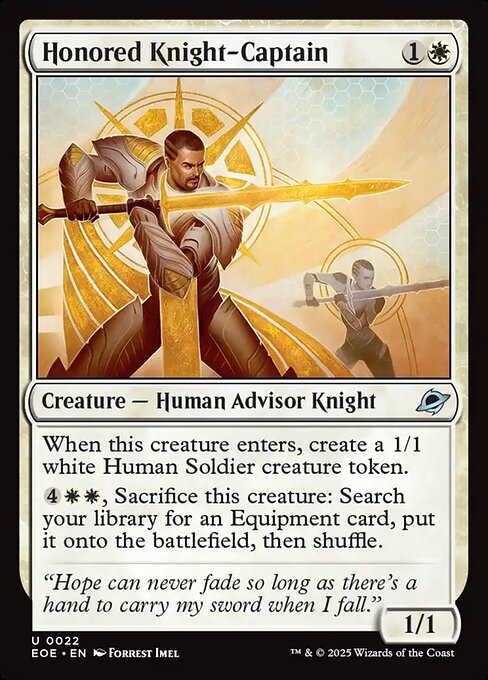 Edge of Eternities - 22 - Honored Knight-Captain - Uncommon