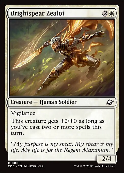 Edge of Eternities - 8 - Brightspear Zealot - Common