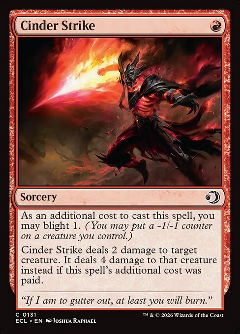 Lorwyn Eclipsed - 131 - Cinder Strike - Common