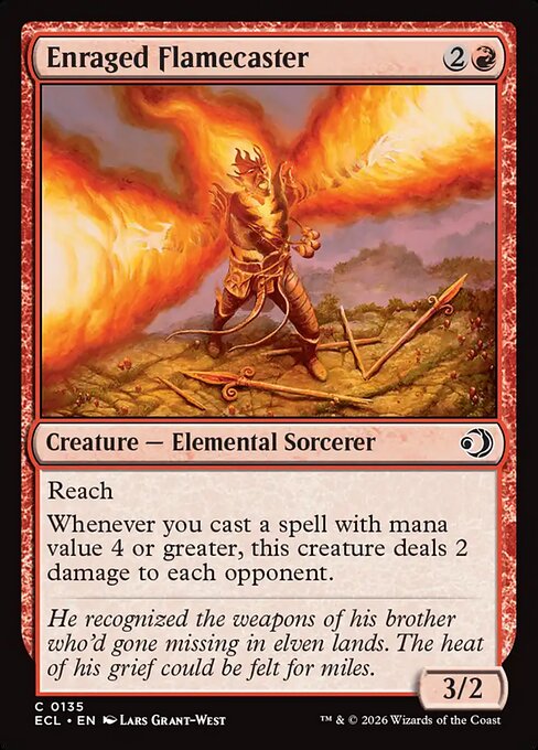 Lorwyn Eclipsed - 135 - Enraged Flamecaster - Common
