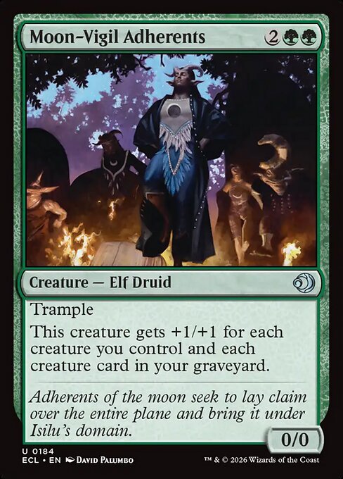 Lorwyn Eclipsed - 184 - Moon-Vigil Adherents - Uncommon