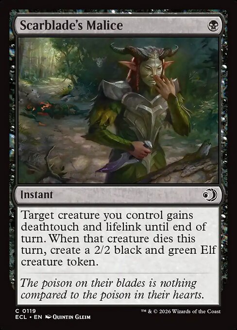 Lorwyn Eclipsed - 119 - Scarblade's Malice - Common