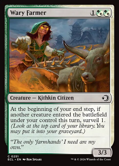 Lorwyn Eclipsed - 251 - Wary Farmer - Common