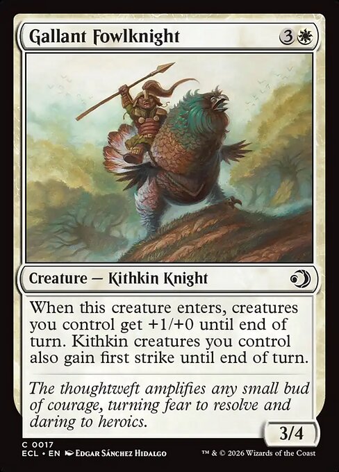 Lorwyn Eclipsed - 17 - Gallant Fowlknight - Common