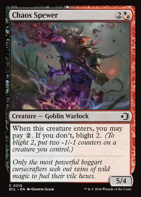 Lorwyn Eclipsed - 210 - Chaos Spewer - Common